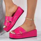 Open Toe Wedge Sandals - Parsifale