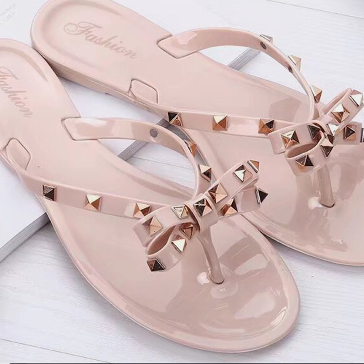 Bow Toe Post PVC Sandals - Parsifale