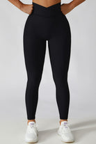 Basic Bae Crossover Waist Active Leggings - Parsifale