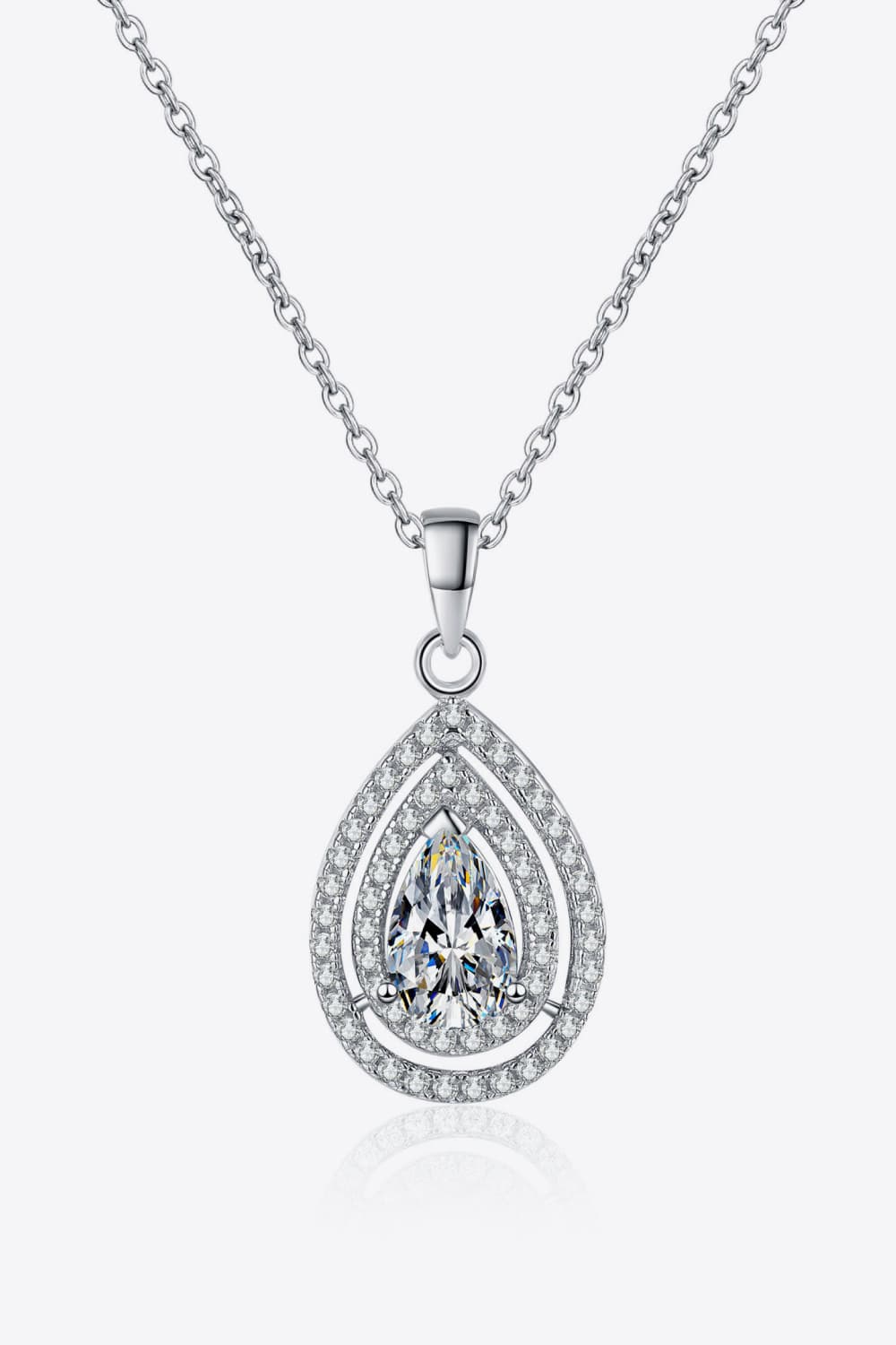 Teardrop Pendant Necklace | Teardrop Diamond Necklace | Parsifale