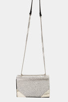 Fame Rhinestone Studded Rectangle Crossbody Bag - Parsifale