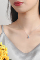 Women's Silver Necklace | Silver Crystal Necklace | Parsifale