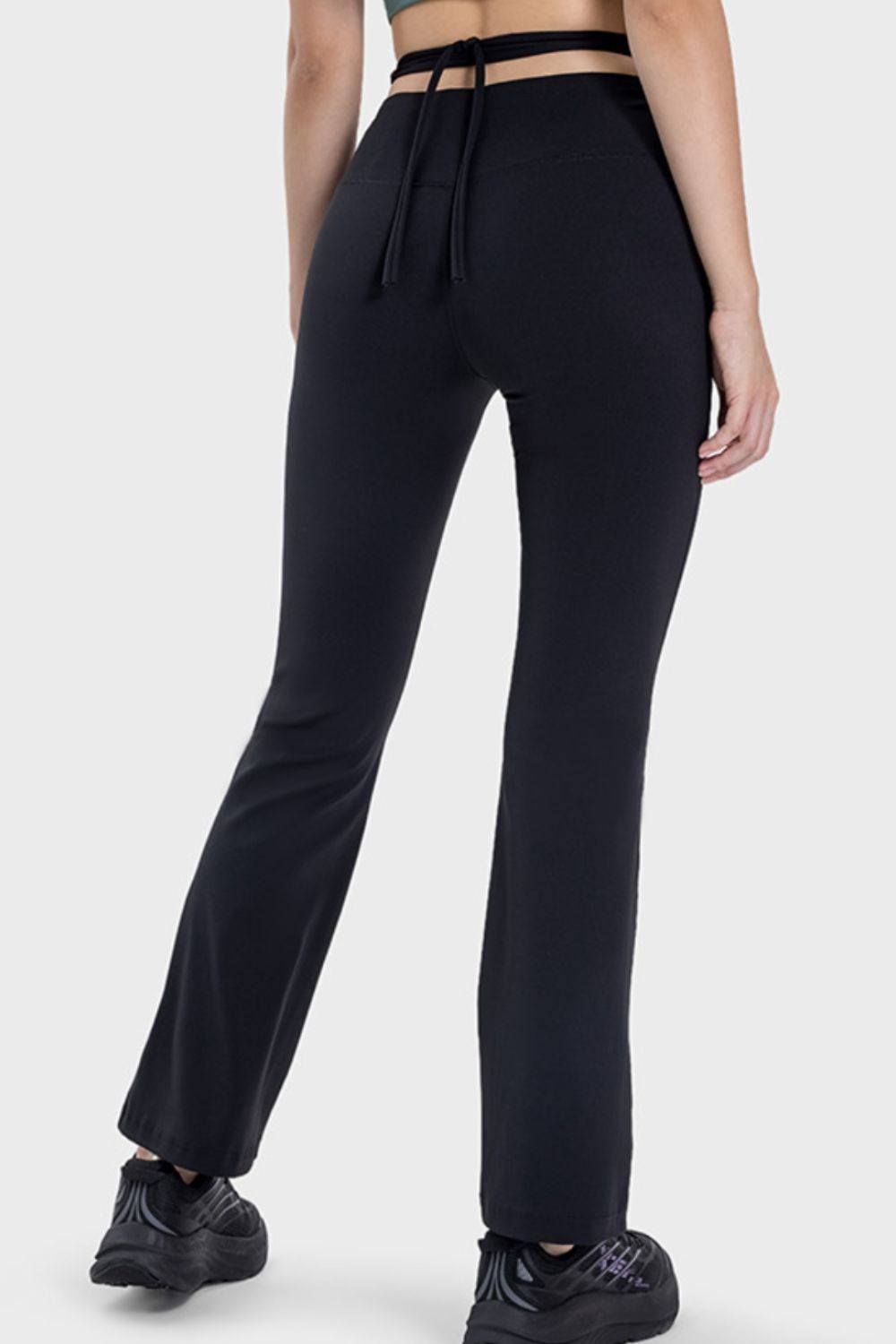 Tied Mid-Rise Waist Active Pants - Parsifale