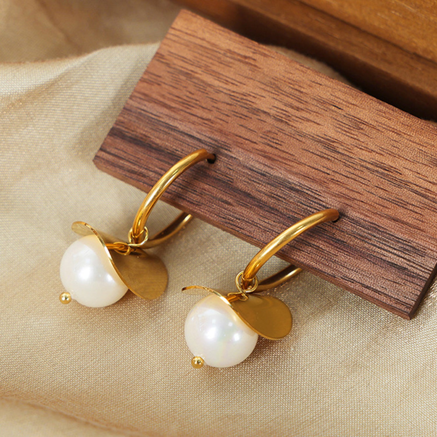 Bead Dangle Earrings | Gold Plated Earrings | Parsifale