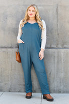 Double Take Full Size Sleeveless Straight Jumpsuit - Parsifale