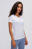 Round Neck Short Sleeve Active T-Shirt - Parsifale