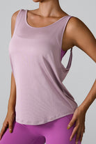 Crisscross Round Neck Active Tank - Parsifale