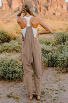 Double Take Full Size V-Neck Sleeveless Jumpsuit with Pockets - Parsifale