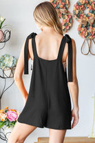 Heimish Full Size Sleeveless Romper with Pockets - Parsifale