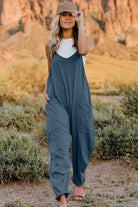 Double Take Full Size V-Neck Sleeveless Jumpsuit with Pockets - Parsifale