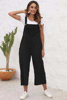 Full Size Square Neck Wide Strap Jumpsuit - Parsifale