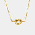 18K Gold-Plated Titanium Steel Knot Necklace - Parsifale