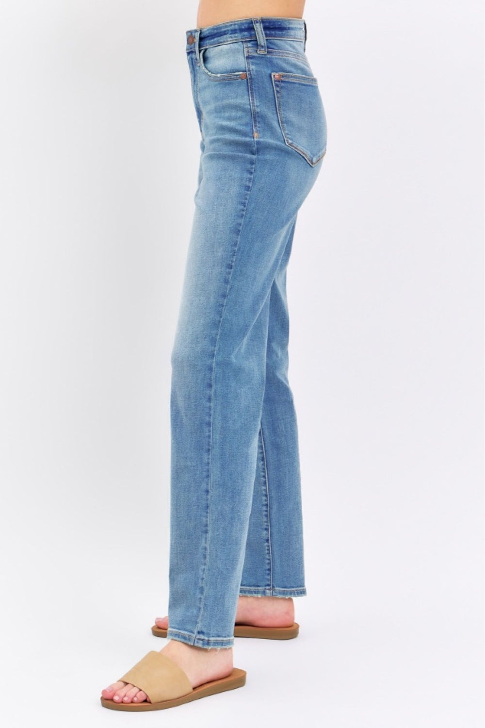 Judy Blue Full Size High Waist Straight Jeans - Parsifale