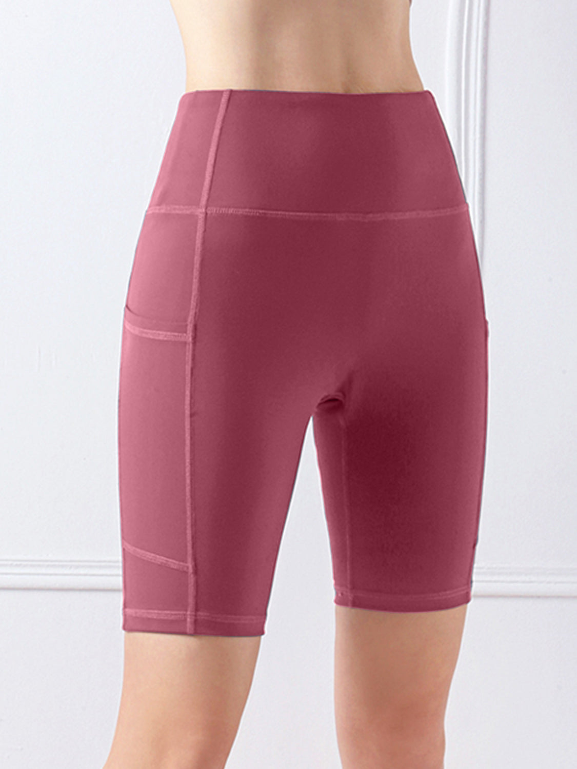 Pocketed High Waist Active Shorts - Parsifale