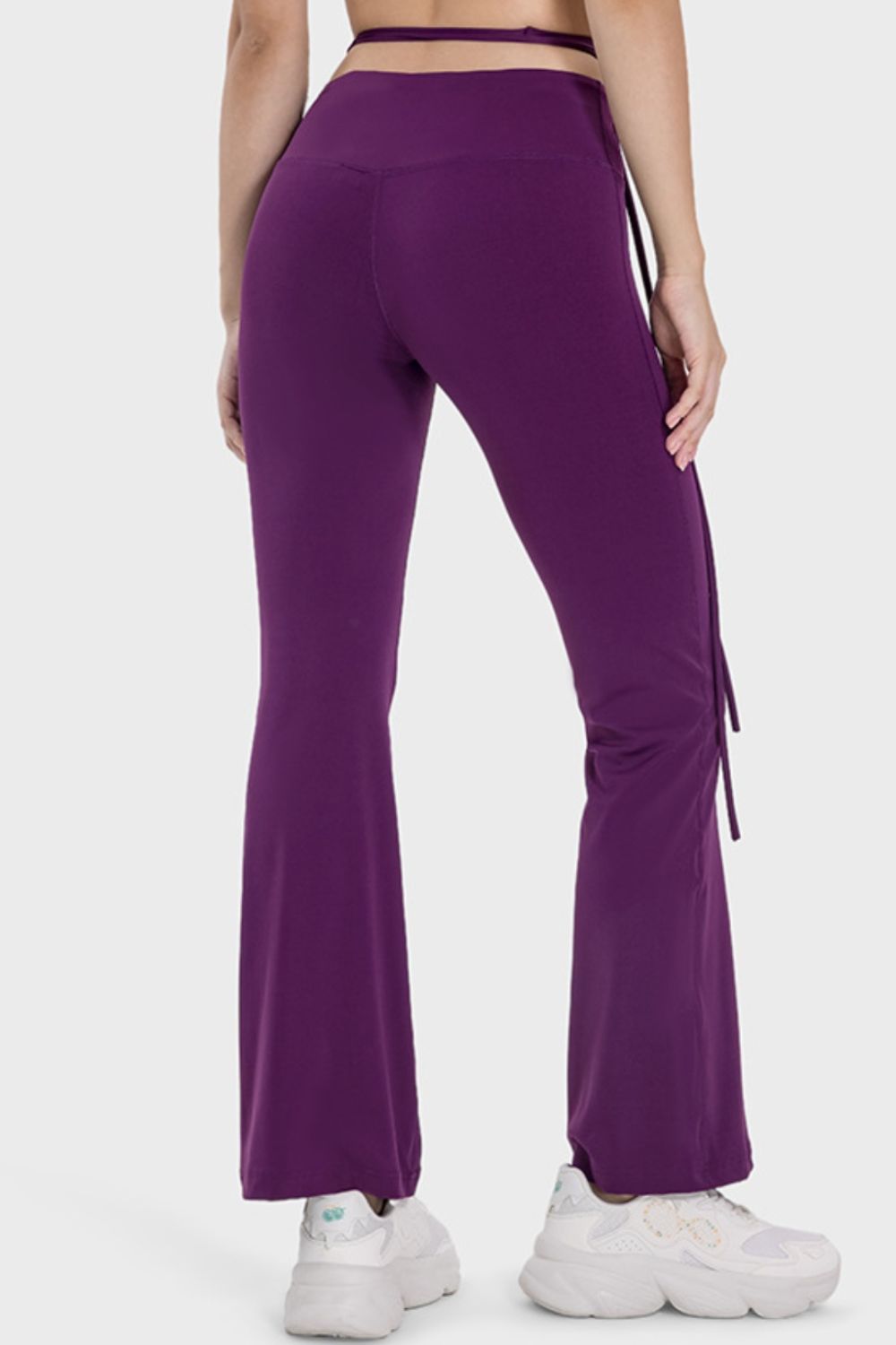 Tied Mid-Rise Waist Active Pants - Parsifale