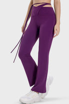 Tied Mid-Rise Waist Active Pants - Parsifale