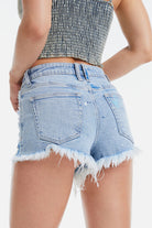 BAYEAS Mid Rise Distressed Denim Shorts - Parsifale