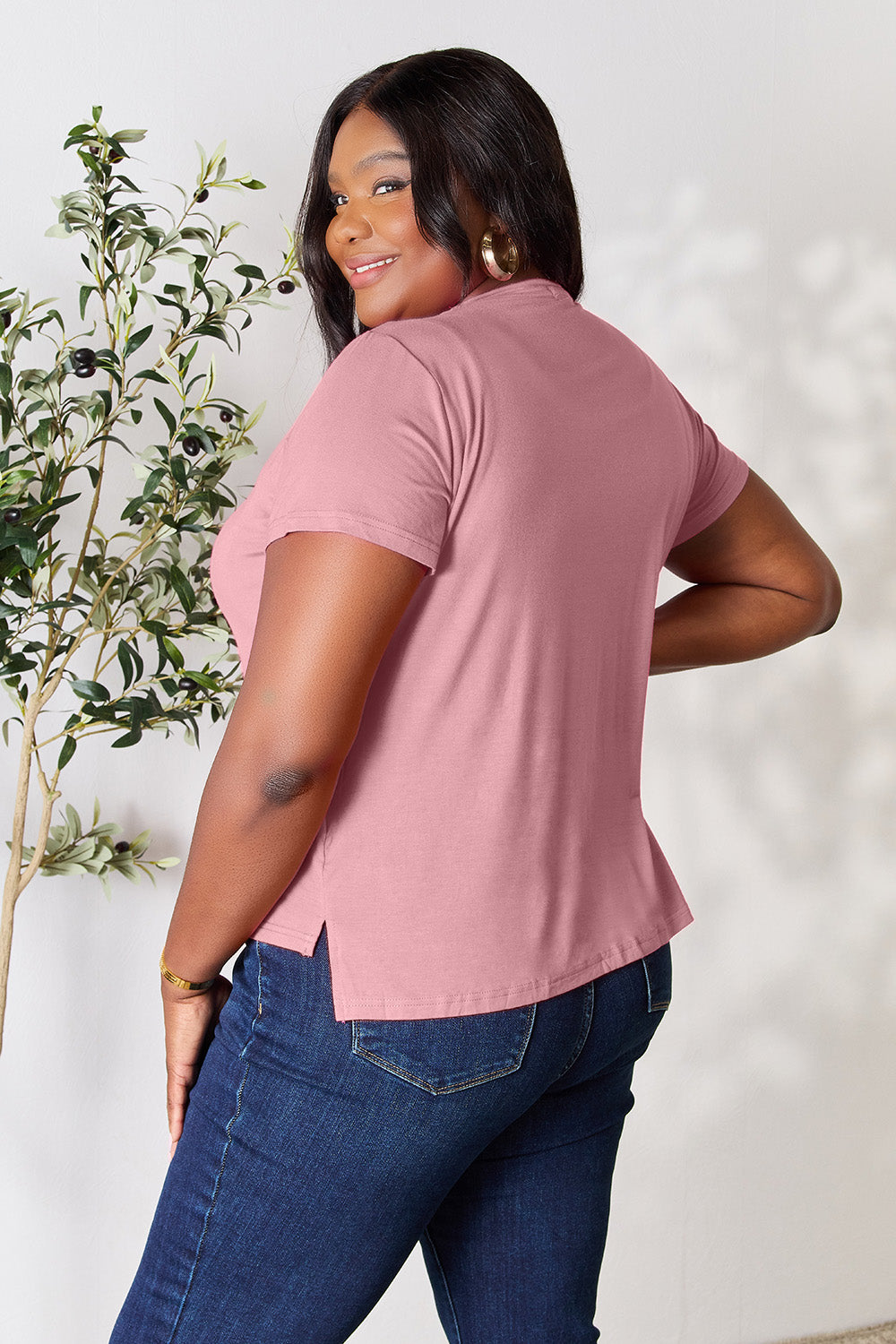 Basic Bae Full Size Round Neck Short Sleeve T-Shirt - Parsifale