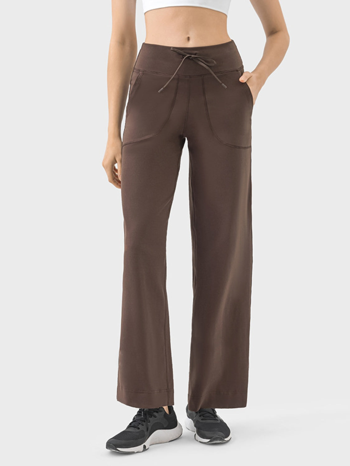 Drawstring Active Pants with Pockets - Parsifale