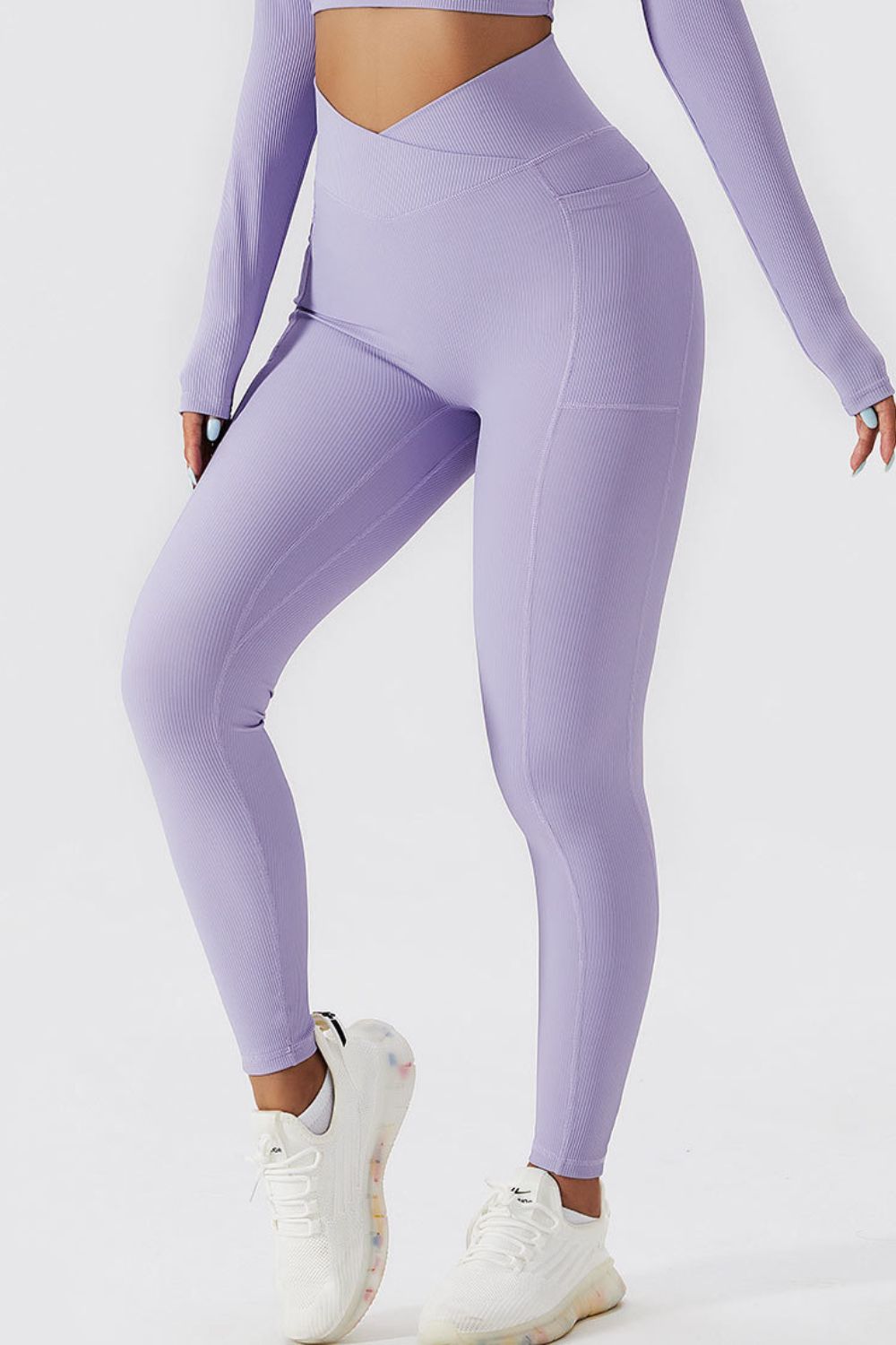 Basic Bae Crossover Waist Active Leggings - Parsifale