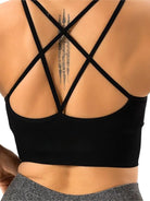 Crisscross Scoop Neck Active Bra - Parsifale